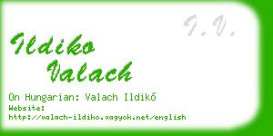 ildiko valach business card