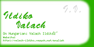 ildiko valach business card